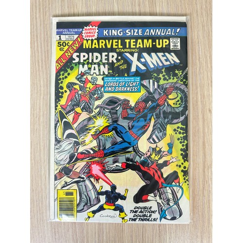 242 - MARVEL TEAM-UP ANNUAL #1. First team-up of Spider-man and the new X-Men team. First meeting of Wolve... 