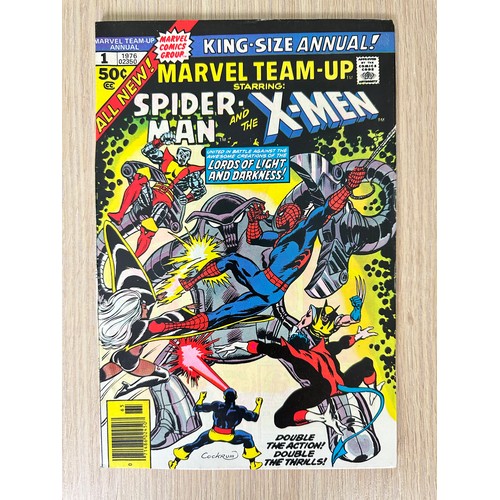 242 - MARVEL TEAM-UP ANNUAL #1. First team-up of Spider-man and the new X-Men team. First meeting of Wolve... 
