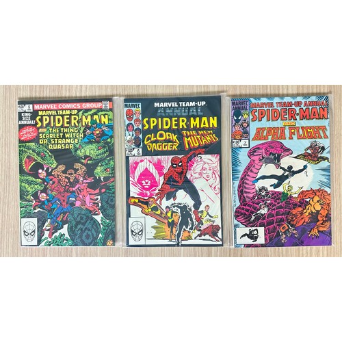 243 - MARVEL TEAM-UP ANNUALS #5 - 7. VFN Condition. Marvel Comics 1982 to 1984,