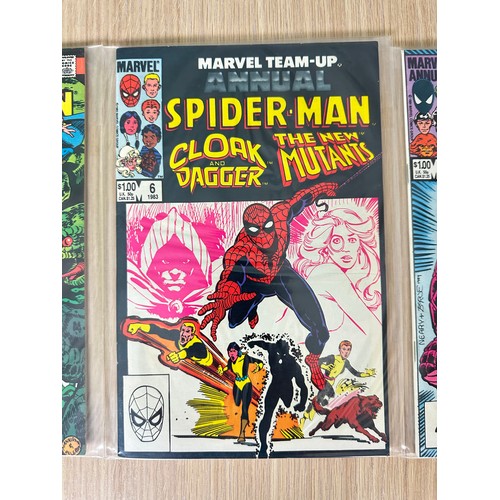 243 - MARVEL TEAM-UP ANNUALS #5 - 7. VFN Condition. Marvel Comics 1982 to 1984,