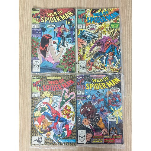 245 - WEB OF SPIDER-MAN BUNDLE. 8 Marvel Comics from 1987 onwards featuring: #30, 35, 38, 40, 4243, 50, 65... 