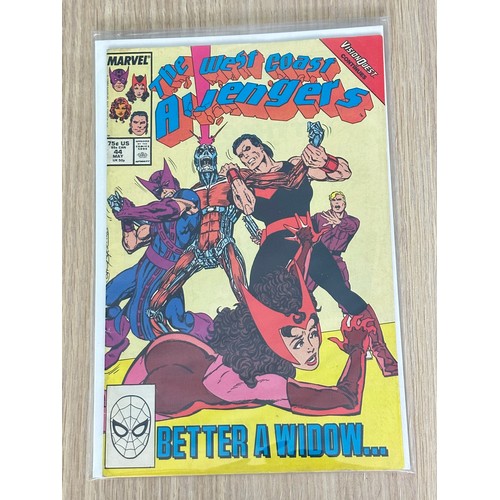 248 - WEST COAST AVENGERS #44 - 12st Cameo App of John Walker as US Agent. Marvel Comics 1989. FN Conditio... 