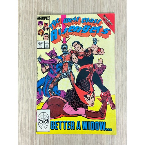 248 - WEST COAST AVENGERS #44 - 12st Cameo App of John Walker as US Agent. Marvel Comics 1989. FN Conditio... 