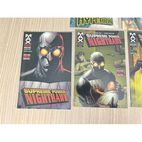 254 - SUPREME POWER: HYPERION #2 -4 PLUS SUPREME POWER: NIGHTHAWK #1 - 2, 4 - 6. Max Comics 2005. VFN Cond... 