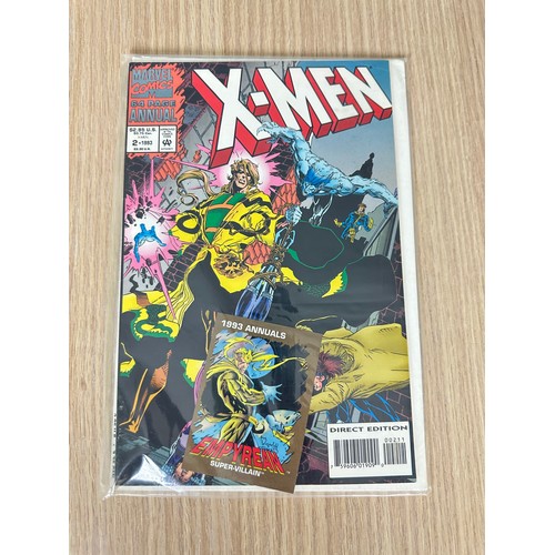 264 - X-MEN ANNUALS x 3 - Featuring Vol.1. #15, Vol 2. #1 & 2. Marvel Comics 1991 - 1993. FN Condition.
