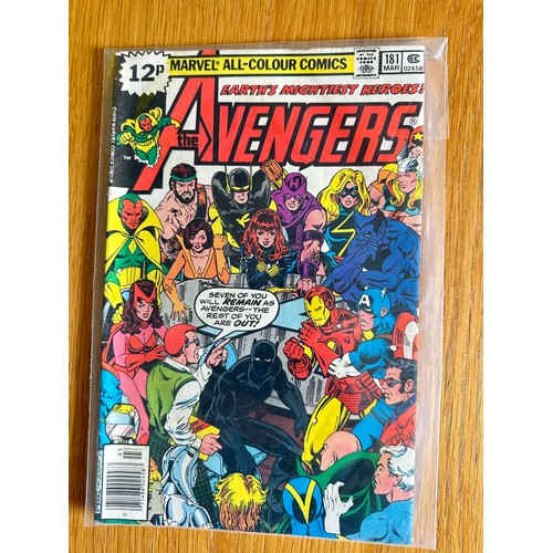 277 - AVENGERS #181. Marvel Comics 1979. First App of Scott Lang who later becomes the second Ant-Man. FN.... 