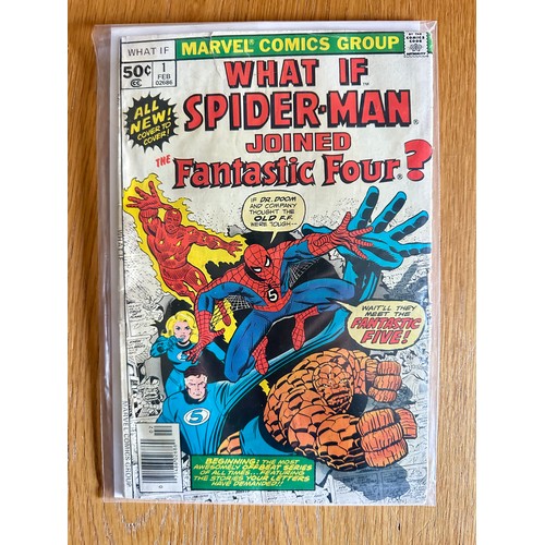 281 - WHAT IF ...? #1 What if... Spider-man joined the Fantastic Four. Premiere issue of the series that b... 