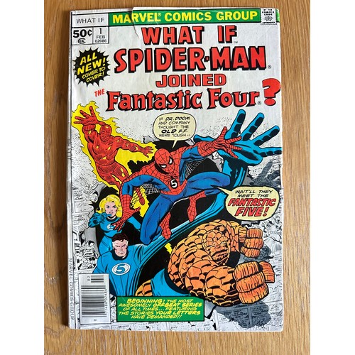 281 - WHAT IF ...? #1 What if... Spider-man joined the Fantastic Four. Premiere issue of the series that b... 
