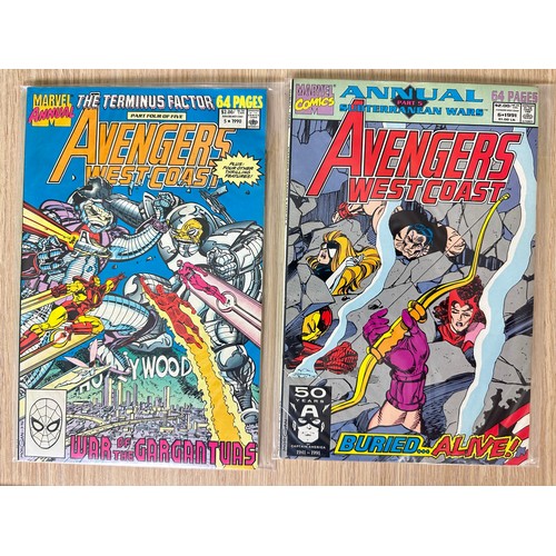 283 - WEST COAST AVENGERS ANNUAL #1 - 8. Complete set of every West Coast Avengers Annual. from 1986 - 199... 