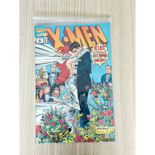 294 - X-MEN Vol 2. #30 - The wedding of Scott Summers & Jean Grey. Includes collectors trading cards. VFN ... 