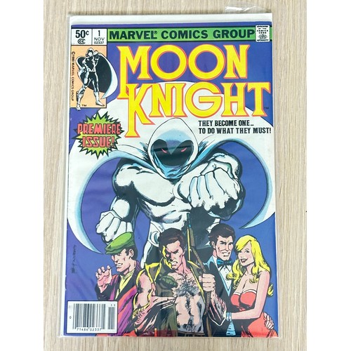297 - MOON KNIGHT #1. Newsstand Edition. Origin & first ongoing Moon Knight series. VFN Condition. Marvel ... 