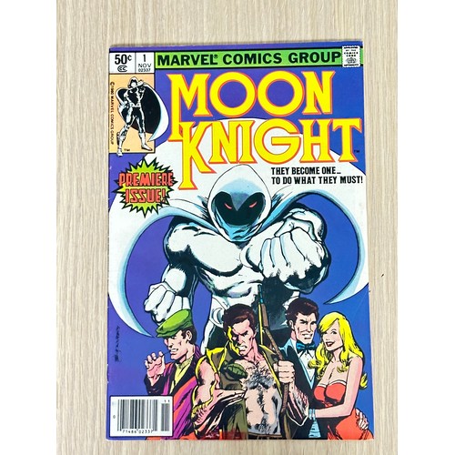 297 - MOON KNIGHT #1. Newsstand Edition. Origin & first ongoing Moon Knight series. VFN Condition. Marvel ... 