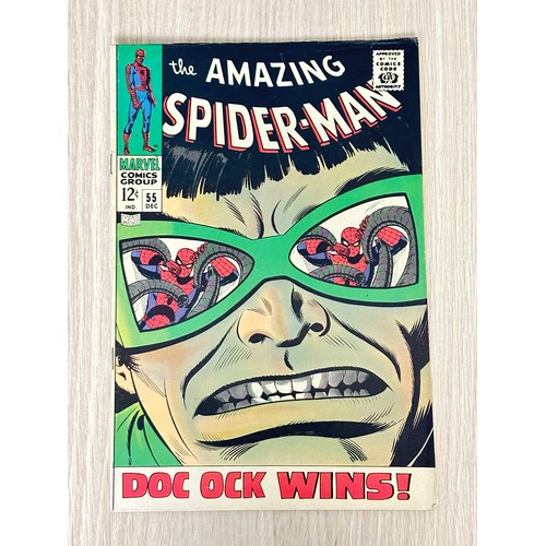 299 - AMAZING SPIDER-MAN #55. Iconic cover art by John Romita Sr. VFN Condition. Cents Copy. See Pics. Bag... 