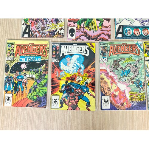307 - AVENGERS BUNDLE from 1984 Onwards. Featuring #250, 251. 253, 254, 259, 261, 263, 264, 266. 9 Comics ... 