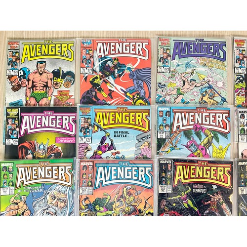 309 - AVENGERS - Complete numbered run of Marvel Avengers Comics from #270 to #300. from 1986  to 1989. VF... 