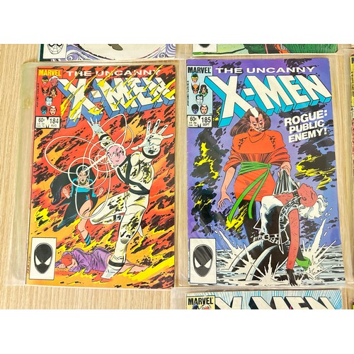 312 - UNCANNY X-MEN # 180 - 189. Complete 10 Comic Numbered run. Marvel Comics 1984/5. Includes Minor Keys... 