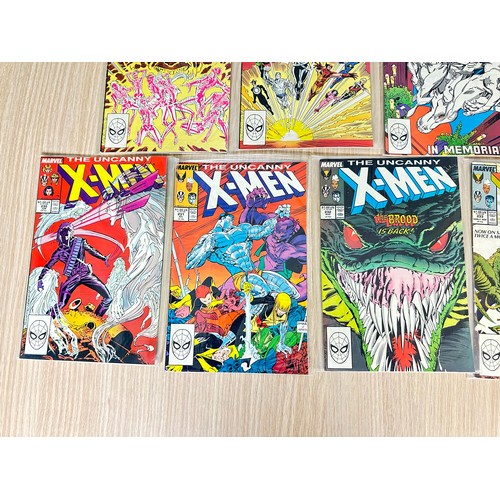 317 - UNCANNY X-MEN #222 - 234. Complete 13 comic numbered run. Marvel Comics 1987/8. Includes minor keys,... 
