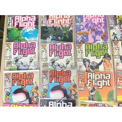 318 - ALPHA FLIGHT - BUNDLE OF COMICS. 31 Comics in total. Featuring #29,30, 32 - 35, 36  (x2) 37 (x2), 38... 