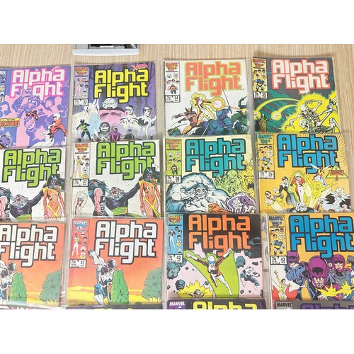 318 - ALPHA FLIGHT - BUNDLE OF COMICS. 31 Comics in total. Featuring #29,30, 32 - 35, 36  (x2) 37 (x2), 38... 