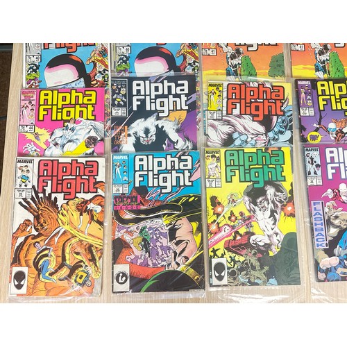 318 - ALPHA FLIGHT - BUNDLE OF COMICS. 31 Comics in total. Featuring #29,30, 32 - 35, 36  (x2) 37 (x2), 38... 