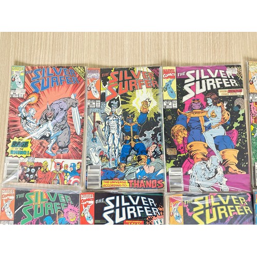 324 - SILVER SURFER JOB LOT OF COMICS - 17 Marvel Comics from 1991 onwards. Featuring: #54 - 59, 76 - 78, ... 