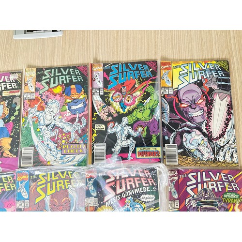 324 - SILVER SURFER JOB LOT OF COMICS - 17 Marvel Comics from 1991 onwards. Featuring: #54 - 59, 76 - 78, ... 