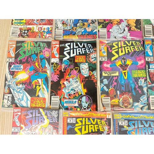 324 - SILVER SURFER JOB LOT OF COMICS - 17 Marvel Comics from 1991 onwards. Featuring: #54 - 59, 76 - 78, ... 