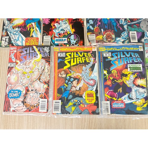 324 - SILVER SURFER JOB LOT OF COMICS - 17 Marvel Comics from 1991 onwards. Featuring: #54 - 59, 76 - 78, ... 