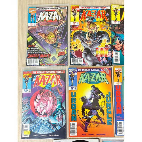 326 - KAZAR Vol.3. Job lot of 11 Marvel Comics from 1997 onwards.  Featuring: #4 - 11 (x2 of #7), 15, 19. ... 