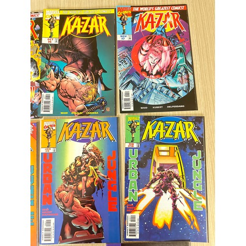 326 - KAZAR Vol.3. Job lot of 11 Marvel Comics from 1997 onwards.  Featuring: #4 - 11 (x2 of #7), 15, 19. ... 