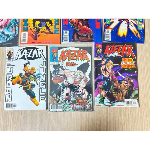 326 - KAZAR Vol.3. Job lot of 11 Marvel Comics from 1997 onwards.  Featuring: #4 - 11 (x2 of #7), 15, 19. ... 