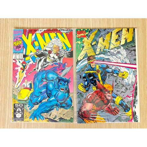 330 - X-MEN Vol.2. #1 + Variant Cover. 1st App of X-Men Gold & Blue Teams. Marvel comics 1991. VFN/NM Cond... 