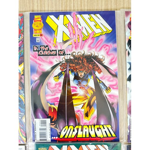 336 - X-MEN Vol.2. #50 - 59. Inc #53 1st full App of Onslaught. Marvel Comics 1996. VFN/NM Condition.