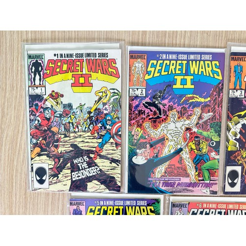 348 - Secret Wars II 1-7. Marvel Comics 1985/86. VFN Condition.