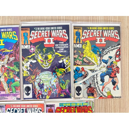 348 - Secret Wars II 1-7. Marvel Comics 1985/86. VFN Condition.