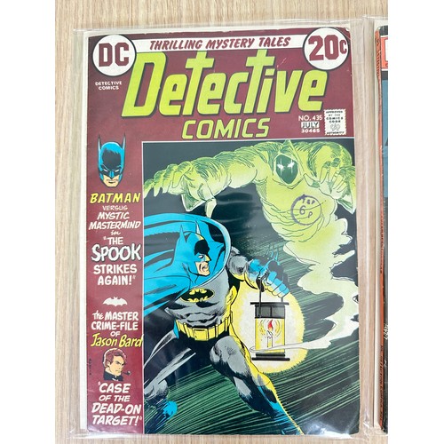 350 - Detective Comics #435 & #438. DC Comics 1973/4. see pics for condition.