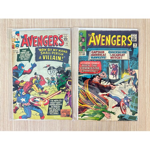 357 - Avengers #15 & 18. Marvel Comics 1965. VG Condition.