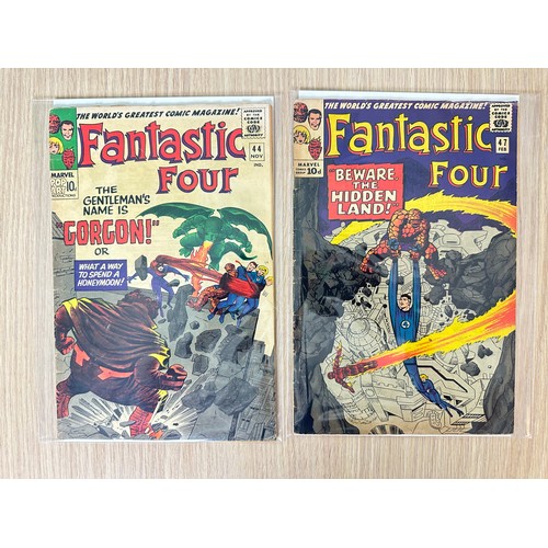 358 - Fantastic Four #44 (1st app Gorgon) & #47 (1st app Maximus, 2nd app Black Bolt) Marvel Comics 1965/6... 