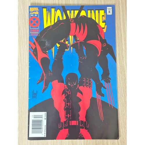 379 - WOLVERINE #88. First Battle of Wolverine vs Deadpool. FN Condition, Price sticker mark on front cove... 