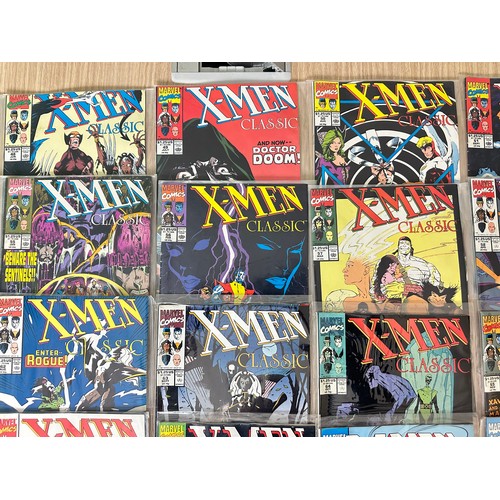 301 - X-MEN CLASSIC #46 - #74 - Complete run of 28 comics. Marvel comics 1990 onwards. Excellent Condition... 