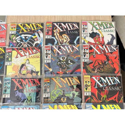 301 - X-MEN CLASSIC #46 - #74 - Complete run of 28 comics. Marvel comics 1990 onwards. Excellent Condition... 