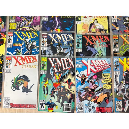 301 - X-MEN CLASSIC #46 - #74 - Complete run of 28 comics. Marvel comics 1990 onwards. Excellent Condition... 