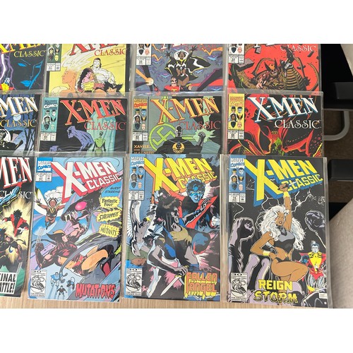 301 - X-MEN CLASSIC #46 - #74 - Complete run of 28 comics. Marvel comics 1990 onwards. Excellent Condition... 