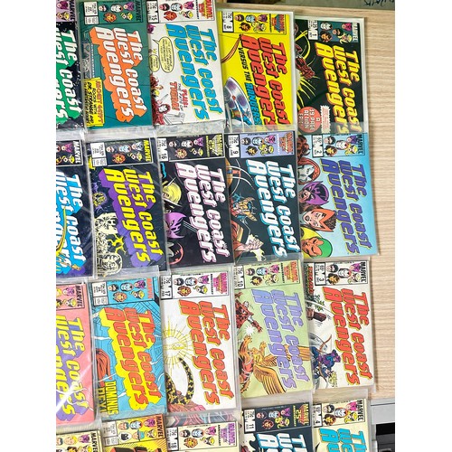 307 - COMPLETE WEST COAST AVENGERS COMIC COLLECTION. Issues #1 - 102 including key issues.  A unique oppor... 