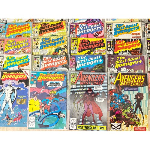 307 - COMPLETE WEST COAST AVENGERS COMIC COLLECTION. Issues #1 - 102 including key issues.  A unique oppor... 