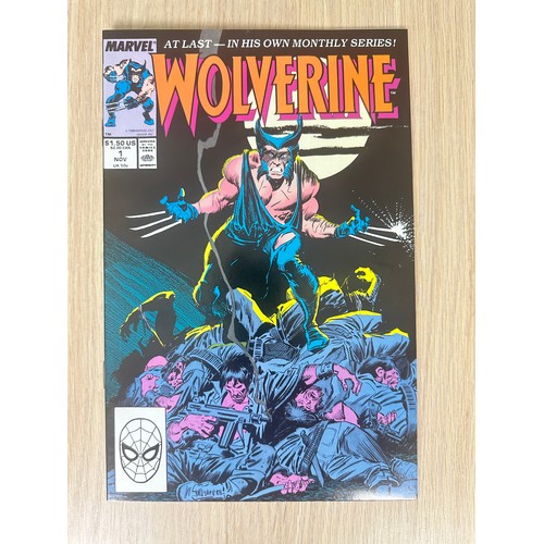 310 - WOLVERINE #1. Premiere issue of Wolverines first Solo Series. Featuring Debut of Black  Wolverine Co... 