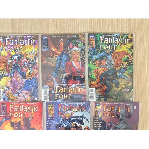 314 - FANTASTIC FOUR VOL.2. Complete set #1 - 13 inc extra variant of #4. Marvel Comics 1996. All FN Condi... 