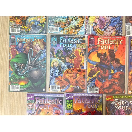 314 - FANTASTIC FOUR VOL.2. Complete set #1 - 13 inc extra variant of #4. Marvel Comics 1996. All FN Condi... 