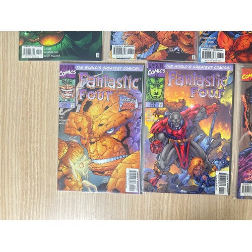 314 - FANTASTIC FOUR VOL.2. Complete set #1 - 13 inc extra variant of #4. Marvel Comics 1996. All FN Condi... 