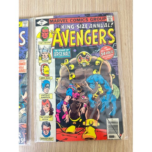 316 - THE AVENGERS ANNUALS x 2 - #8 & #9. 1978/9. VG Condition. Marvel Comics.